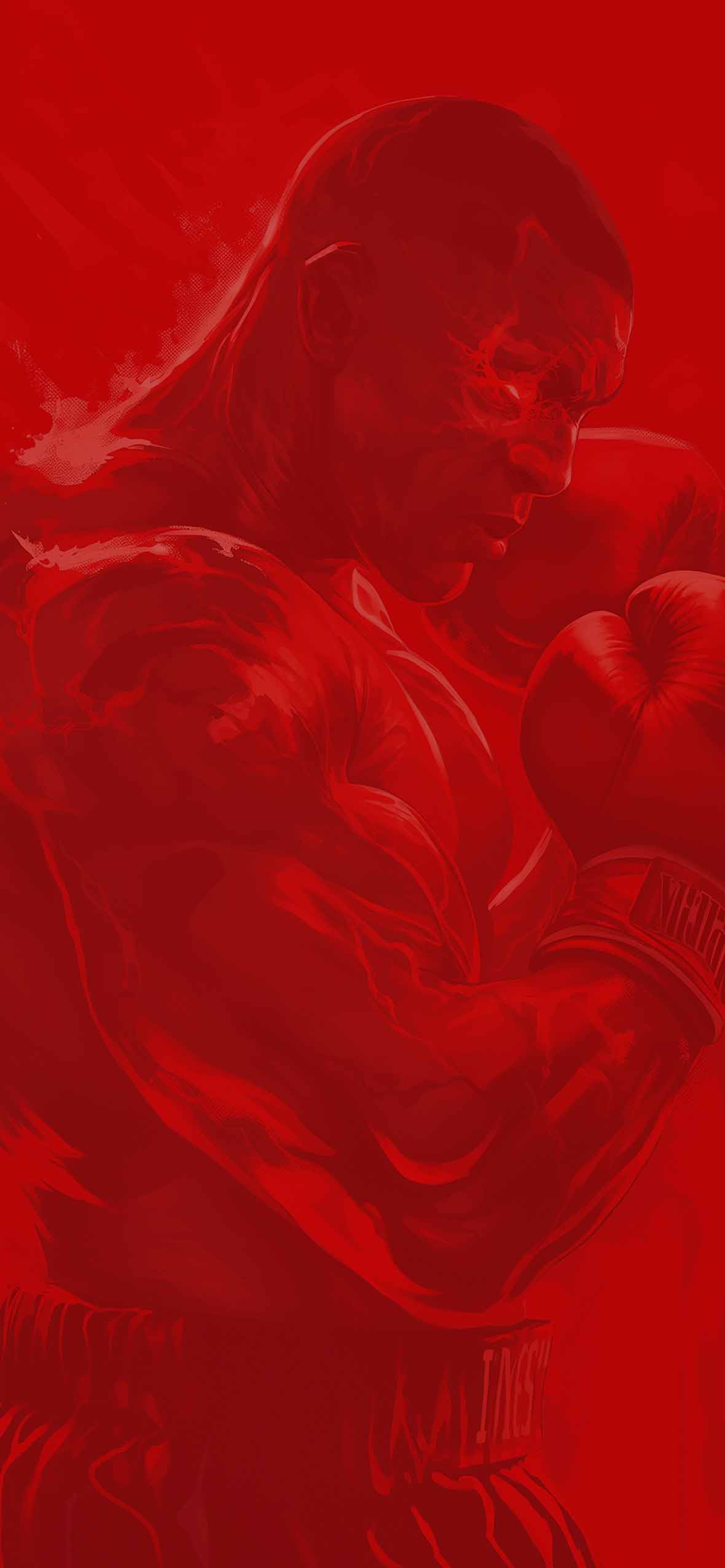 Mike tyson epic boxer red glow wallpapers boxing wallpapers