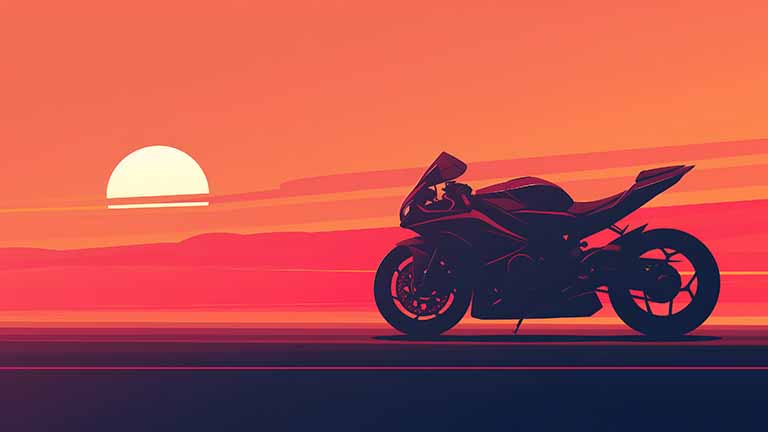 motorcycle fast ride desktop wallpaper cover