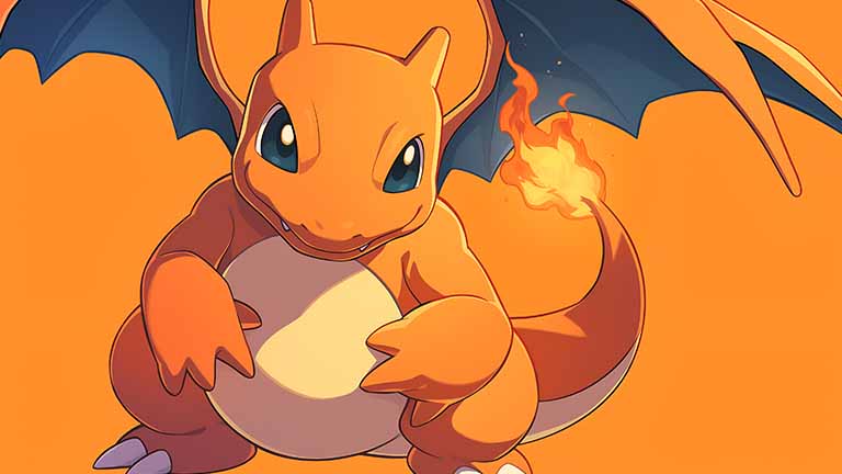 pokemon charizard epic stance desktop wallpaper cover