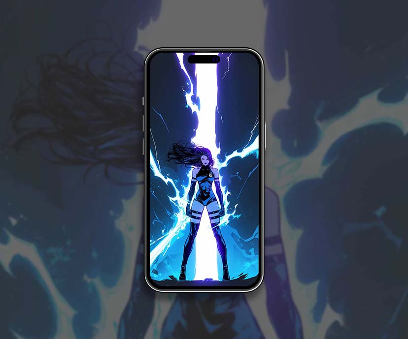 psylocke energy blast marvel wallpapers collection