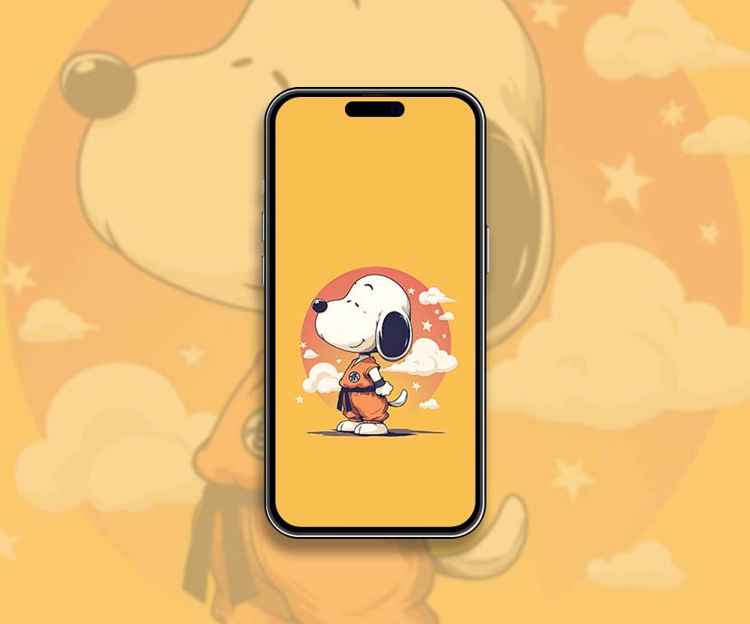 snoopy goku outfit minimalist cute wallpapers collection