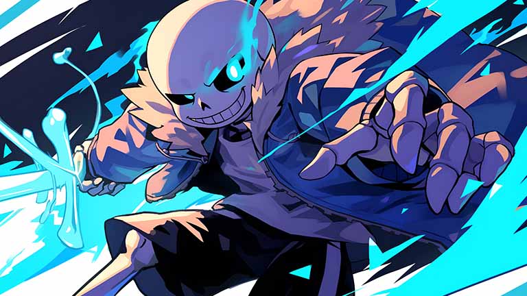 undertale sans comic style blurred desktop wallpaper cover