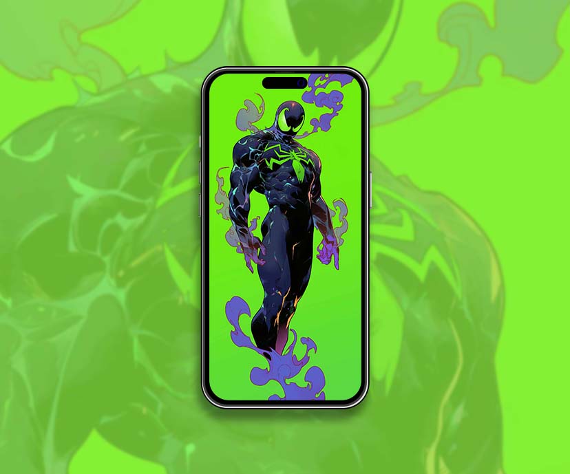 venom neon green marvel symbiote wallpapers collection