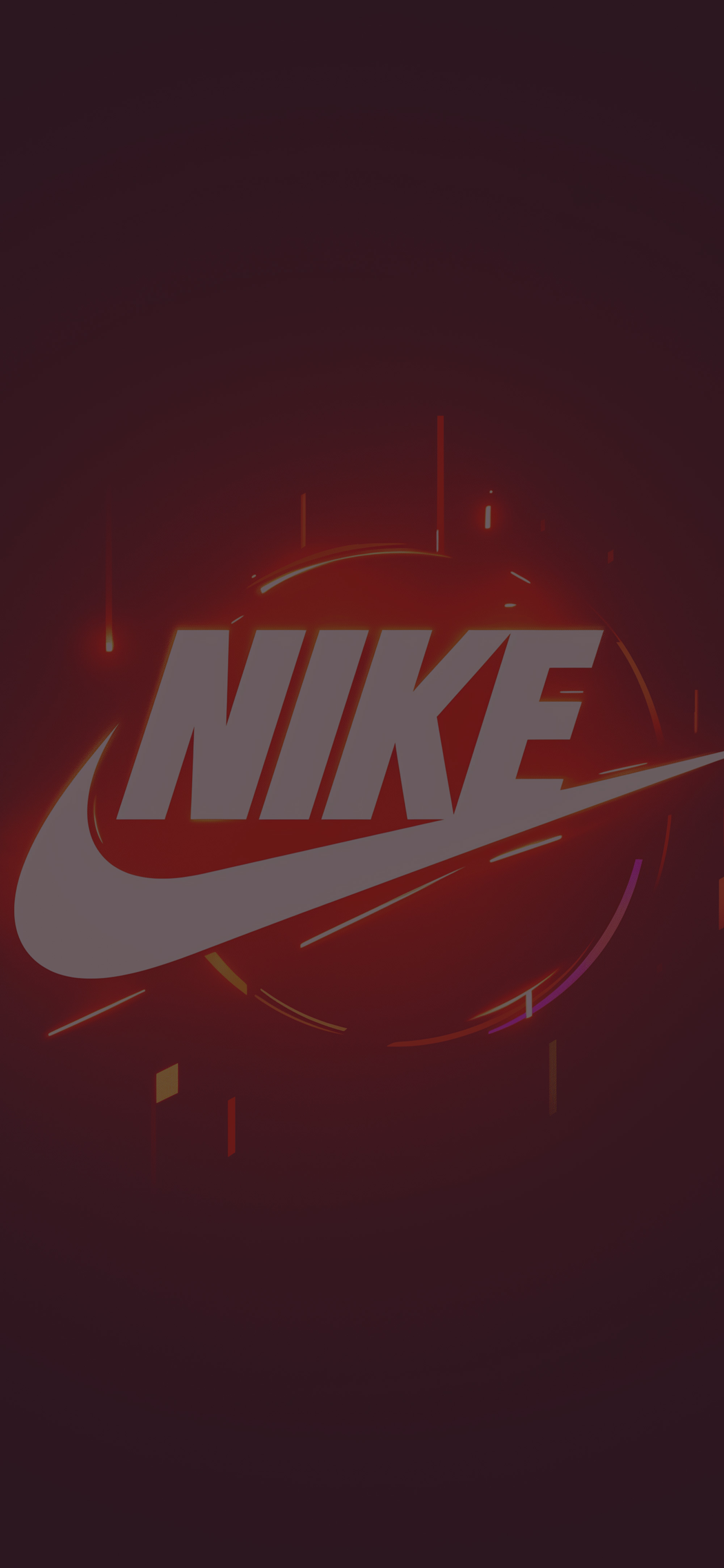 Nike Logo Neon Glow Dark Wallpapers - Streetwear Wallpapers HD, image size:2000x4329