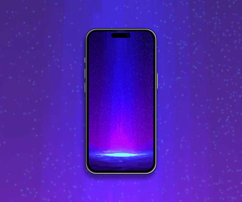 Sci-Fi Portal Blue Light Rays Pixel Art Wallpapers - Wallpapers HD