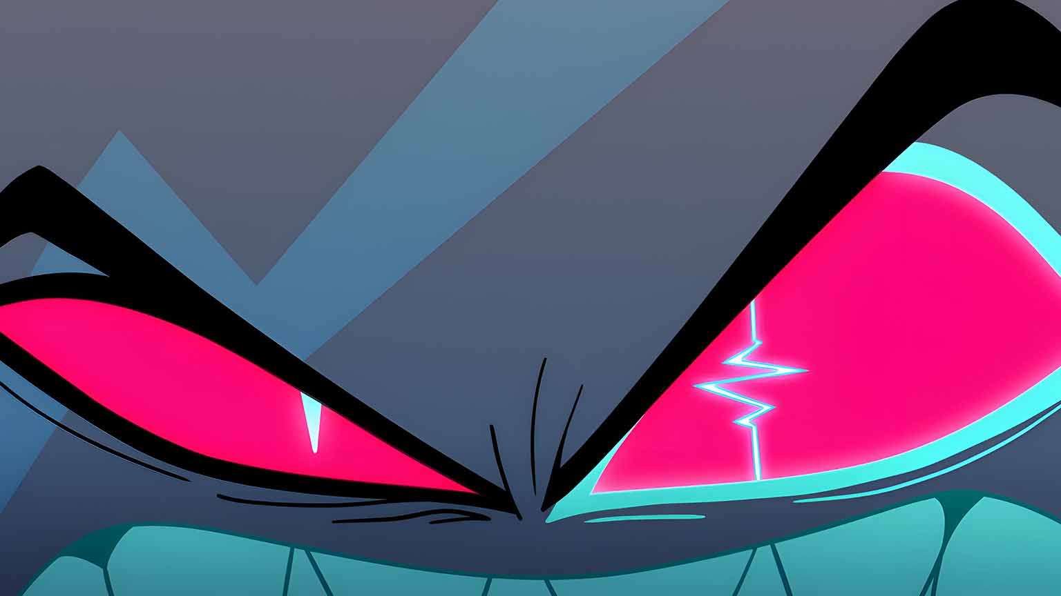 Hazbin Hotel Vox Angry Glitch Desktop Wallpaper - Vox Wallpaper