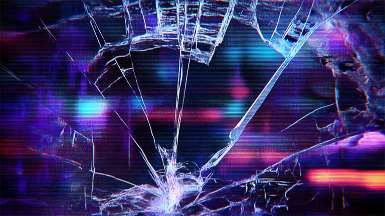Broken Screen Glitch Desktop Wallpaper - Download in HD & 4K